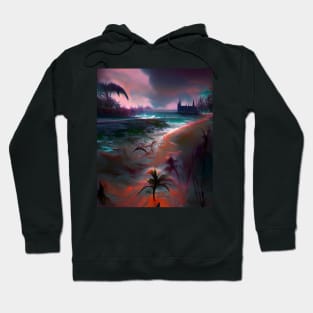 Tropical beach Hoodie